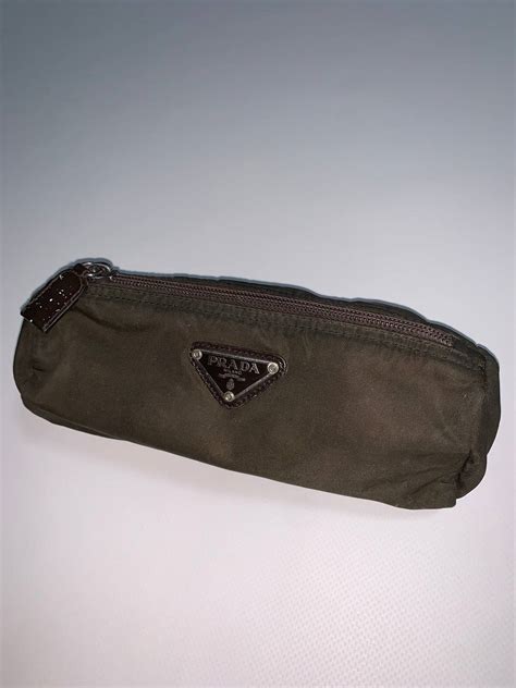 prada nylon pencil case|prada nylon makeup bag.